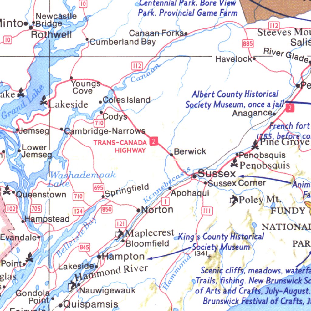 Maine, with the Maritime Provinces 1975 Map by National Geographic ...
