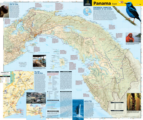 National Geographic Panama (east side) digital map
