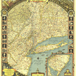 National Geographic Reaches Of New York City 1939 digital map