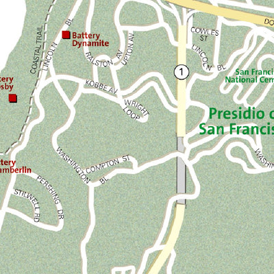 National Geographic San Francisco digital map