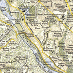 National Geographic Suburban Washington DC, Maryland & Virginia 1948 digital map