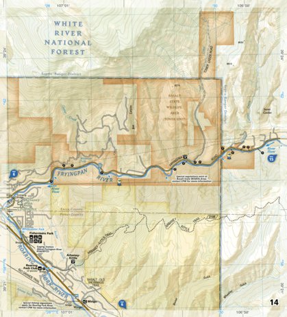 National Geographic TI00002305 Roaring Fork Map 14 digital map