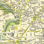 National Geographic Tourist Washington 1964 digital map
