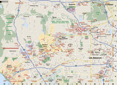 National Geographic West Los Angeles digital map