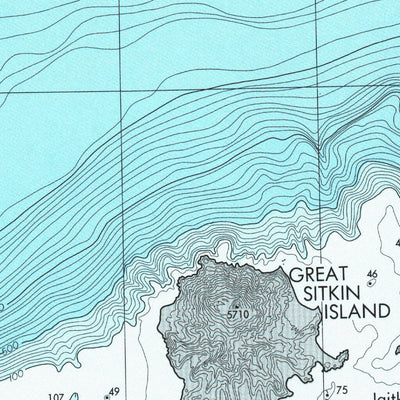 National Oceanographic & Atmospheric Administration (NOAA) Adak (1810N-2) digital map