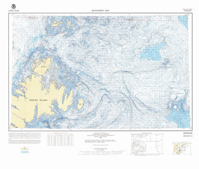 National Oceanographic & Atmospheric Administration (NOAA) Afognak (NO 5-4) digital map
