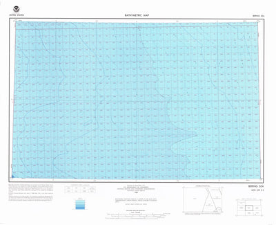 National Oceanographic & Atmospheric Administration (NOAA) Bering Sea (NO 2-3) digital map