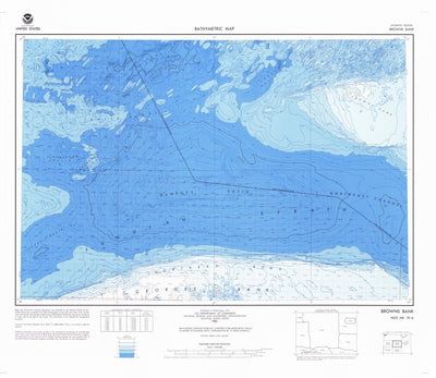 National Oceanographic & Atmospheric Administration (NOAA) Browns Bank (NK 19-6) digital map