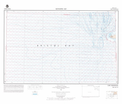 National Oceanographic & Atmospheric Administration (NOAA) Cape Newenham (NO 3-4) digital map