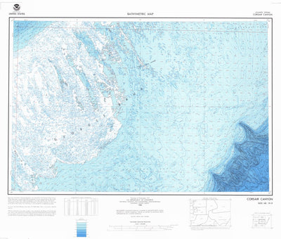National Oceanographic & Atmospheric Administration (NOAA) Corsair Canyon (NK 19-9) digital map