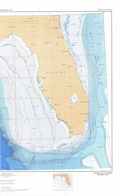 National Oceanographic & Atmospheric Administration (NOAA) Eastern Gulf Of Mexico - 2 (BR-6 Pt. 2) digital map