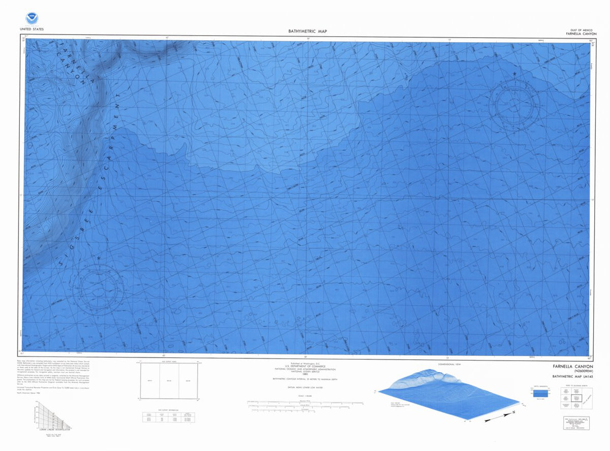 Farnella Canyon Lm 145 Map By National Oceanographic And Atmospheric Administration Noaa