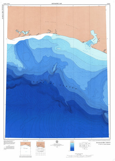 National Oceanographic & Atmospheric Administration (NOAA) Icy Bay To Cape Suckling (1513N-10) digital map