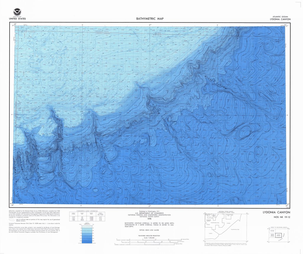 Lydonia Canyon Nk 19 12 Map By National Oceanographic And Atmospheric Administration Noaa