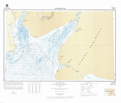 National Oceanographic & Atmospheric Administration (NOAA) Naknek (NO 4-4) digital map