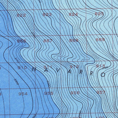 National Oceanographic & Atmospheric Administration (NOAA) Noyo Canyon (NJ 10-1) digital map