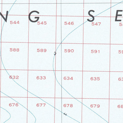 National Oceanographic & Atmospheric Administration (NOAA) Nunivak Island West (NP 2-8) digital map