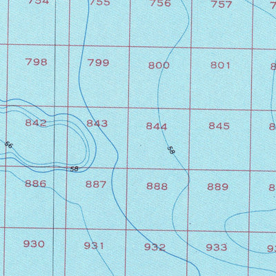 National Oceanographic & Atmospheric Administration (NOAA) Nunivak Island West (NP 2-8) digital map