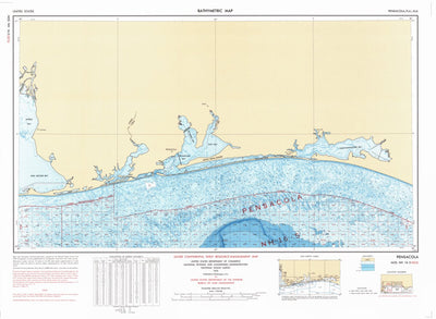 National Oceanographic & Atmospheric Administration (NOAA) Pensacola (NH 16-5) digital map