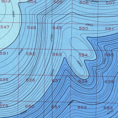 National Oceanographic & Atmospheric Administration (NOAA) Shumagin Bank (NN 4-4) digital map