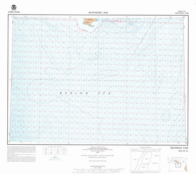 National Oceanographic & Atmospheric Administration (NOAA) Southeast Cape (NP 2-4) digital map