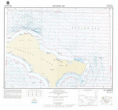 National Oceanographic & Atmospheric Administration (NOAA) St Lawrence (NP 2-2) digital map