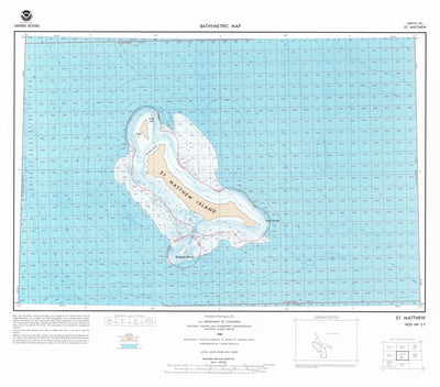 National Oceanographic & Atmospheric Administration (NOAA) St Matthew (NP 2-7) digital map