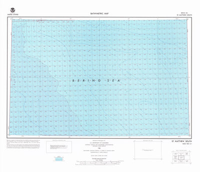 National Oceanographic & Atmospheric Administration (NOAA) St Matthew South (NO 2-1) digital map