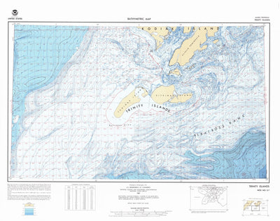 National Oceanographic & Atmospheric Administration (NOAA) Trinity Islands (NO 5-7) digital map