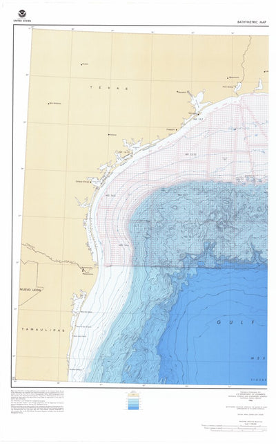 National Oceanographic & Atmospheric Administration (NOAA) Western Gulf Of Mexico Pt. 1 (BR-7 Pt. 1) digital map