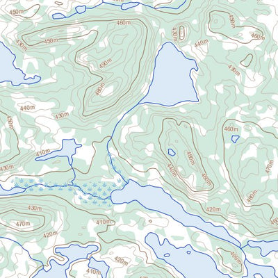 Natural Resources Canada Adam Lake, NT (086K08 Toporama) digital map