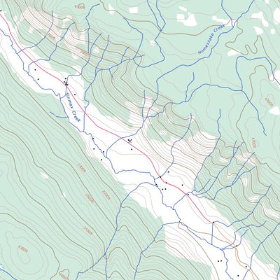 Natural Resources Canada Adams Plateau, BC (082M04 Toporama) digital map