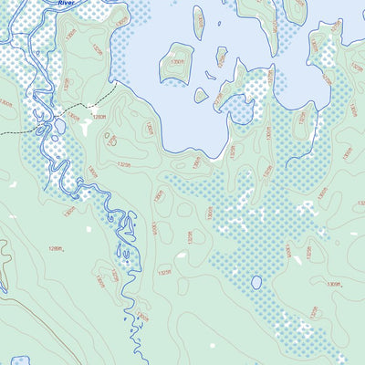 Natural Resources Canada Agumik Lake, SK (073O07 Toporama) digital map