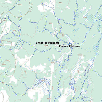 Natural Resources Canada Ahbau Lake, BC (093G08 Toporama) digital map