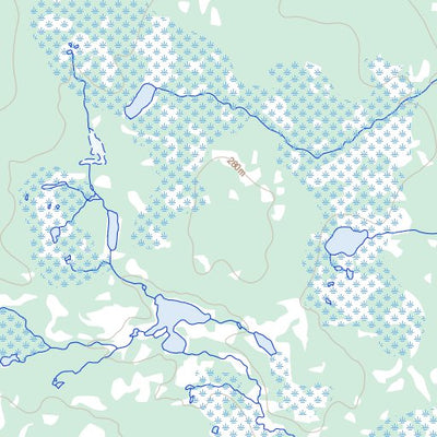 Natural Resources Canada Allan Lake, MB (064I02 Toporama) digital map