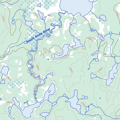 Natural Resources Canada Allan Lake, MB (064I02 Toporama) digital map