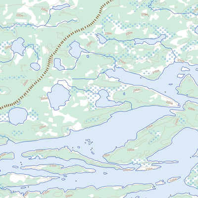 Natural Resources Canada Allbright Lake, MB (063P01 Toporama) digital map
