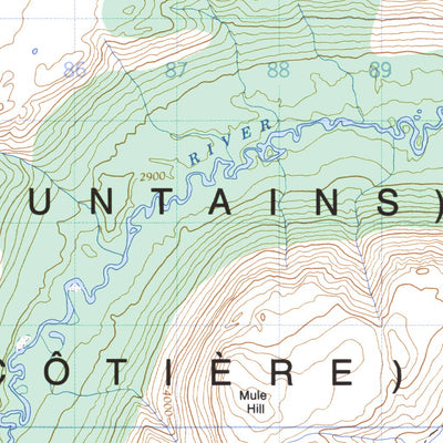 Natural Resources Canada Alligator Lake, YT (105D06 CanMatrix) digital map
