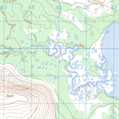 Natural Resources Canada Alliger Lake, NL (014E01 CanMatrix) digital map