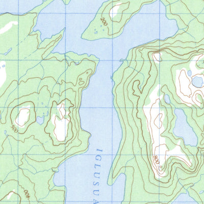 Natural Resources Canada Alliger Lake, NL (014E01 CanMatrix) digital map