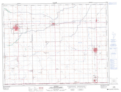 Natural Resources Canada Altona, MB (062H04 CanMatrix) digital map