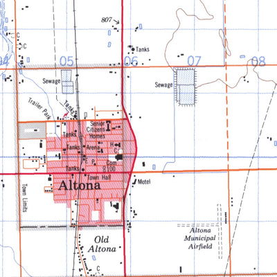 Natural Resources Canada Altona, MB (062H04 CanMatrix) digital map