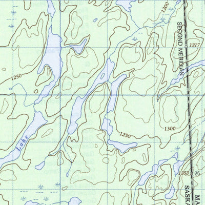 Natural Resources Canada Amiskit Island, MB (064D16 CanMatrix) digital map