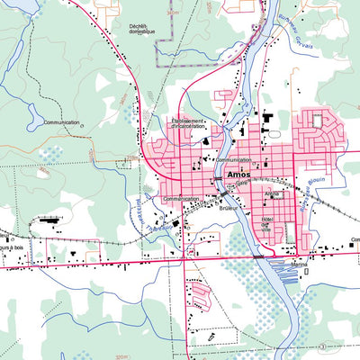 Natural Resources Canada Amos, QC (032D09 Toporama) digital map