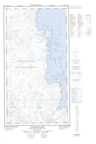 Natural Resources Canada Anchor Island West, NU (024K09_W CanMatrix) digital map