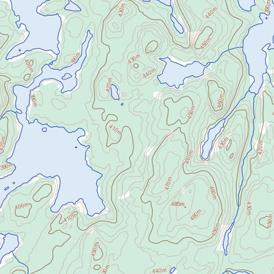 Natural Resources Canada Anderson Lake (075F02 Toporama) digital map