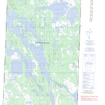 Natural Resources Canada André Lake East, NL (023I12_E CanMatrix) digital map