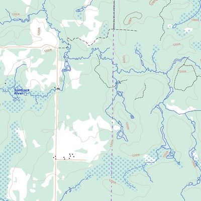 Natural Resources Canada Arbor Vitae (052D16 Toporama) digital map