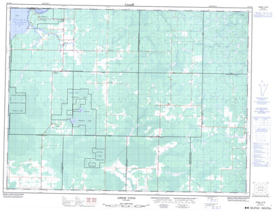 Natural Resources Canada Arbor Vitae, ON (052D16 CanMatrix) digital map