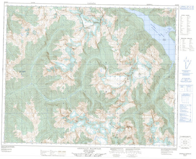 Natural Resources Canada Argonaut Mountain, BC (082M16 CanMatrix) digital map